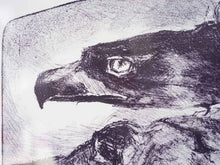 画像をギャラリービューアに読み込む, Grethe Bagge Lithograph アートポスター リトグラフ 北欧 ワシ