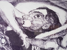 画像をギャラリービューアに読み込む, Grethe Bagge Lithograph アートポスター リトグラフ 北欧 人物