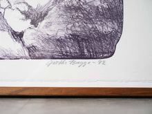 画像をギャラリービューアに読み込む, Grethe Bagge Lithograph アートポスター リトグラフ 北欧 サイン