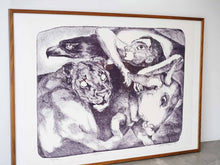 画像をギャラリービューアに読み込む, Grethe Bagge Lithograph アートポスター リトグラフ 北欧