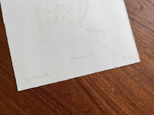 画像をギャラリービューアに読み込む, パブロ・ピカソのセリグラフ 幸せの味No17 Pablo Picasso Le Gout du Bonheur #17 裏面に部数のメモ