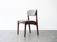 画像をギャラリービューアに読み込む, エリック・バックのダイニングチェア グレー布張り Erik Buch Model 49 Chair 北欧デザインの椅子