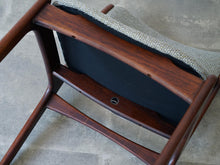 画像をギャラリービューアに読み込む, エリック・バックのダイニングチェア グレー布張り Erik Buch Model 49 Chair 北欧デザインの椅子 椅子の裏面