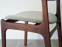 画像をギャラリービューアに読み込む, エリック・バックのダイニングチェア グレー布張り Erik Buch Model 49 Chair 北欧デザインの椅子 椅子のフレーム 座枠