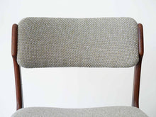 画像をギャラリービューアに読み込む, エリック・バックのダイニングチェア グレー布張り Erik Buch Model 49 Chair 北欧デザインの椅子 椅子の背もたれ