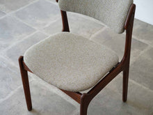 画像をギャラリービューアに読み込む, エリック・バックのダイニングチェア グレー布張り Erik Buch Model 49 Chair 北欧デザインの椅子 椅子の座面