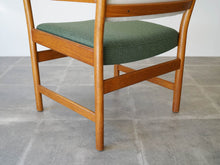 画像をギャラリービューアに読み込む, Danish Design Oak Armchair Illums Bolighus Kjellerup Vaeveri デンマークデザイン オーク材 ウール張り アームチェア