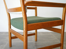 画像をギャラリービューアに読み込む, Danish Design Oak Armchair Illums Bolighus Kjellerup Vaeveri デンマークデザイン オーク材 ウール張り アームチェアのフレーム