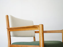 画像をギャラリービューアに読み込む, Danish Design Oak Armchair Illums Bolighus Kjellerup Vaeveri デンマークデザイン オーク材 ウール張り アームチェアのフレーム