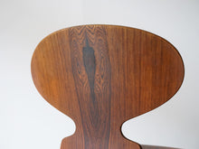 画像をギャラリービューアに読み込む, アルネヤコブセン アントチェア 3本脚 ビンテージ ローズウッド ありんこチェア Arne Jacobsen Model 3100 Ant chair ヤコブセンのダイニングチェアの背もたれ背面