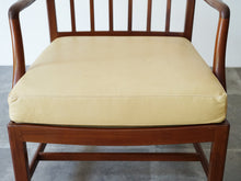 画像をギャラリービューアに読み込む, Jacob Kjær(ヤコブ・ケア)のキューバンマホガニー使用のラウンジチェアの座面 レザーのクッション