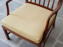 画像をギャラリービューアに読み込む, Jacob Kjær(ヤコブ・ケア)のキューバンマホガニー使用のラウンジチェアの座面 レザー