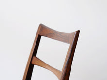 画像をギャラリービューアに読み込む, ニールスコフォード ローズウッドのダイニングチェア ハイバックチェア ヴィンテージの椅子 Niels Koefoed Lis 北欧のダイニング椅子の背もたれの側面