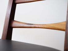 画像をギャラリービューアに読み込む, ニールスコフォード ローズウッドのダイニングチェア ハイバックチェア ヴィンテージの椅子 Niels Koefoed Lis 北欧のダイニング椅子の背もたれのバー