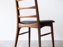 画像をギャラリービューアに読み込む, ニールスコフォード ローズウッドのダイニングチェア ハイバックチェア ヴィンテージの椅子 Niels Koefoed Lis 北欧のダイニング椅子の背面