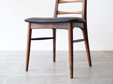 画像をギャラリービューアに読み込む, ニールスコフォード ローズウッドのダイニングチェア ハイバックチェア ヴィンテージの椅子 Niels Koefoed Lis 北欧のダイニング椅子の脚