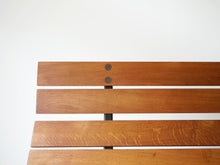 画像をギャラリービューアに読み込む, Erik Ole Jørgensen Georg Jørgensen and Søn エリック オーレ ヨルゲンセン ジョージ ヨルゲンセン モダンデザイン 北欧ヴィンテージ オーク無垢材 ベンチの背もたれ