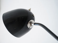 画像をギャラリービューアに読み込む, デンマークデザインの黒いウォールランプDanish design Adjustable wall lamp of black 壁付け照明 北欧ビンテージ アームの調節可能 ランプの付け根