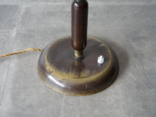 画像をギャラリービューアに読み込む, 真鍮のテーブルランプ Art deco Adjustable Table Lamp of brass スタンドライトの土台