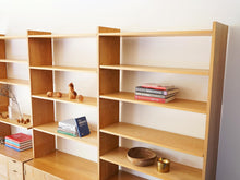 画像をギャラリービューアに読み込む, デンマーク製のウォールユニット 大きなディスプレイ棚 北欧 Danish furniture design Wall unit ウォールユニット 棚板の高さは調節可能
