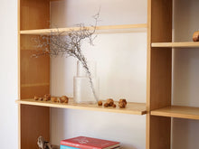 画像をギャラリービューアに読み込む, デンマーク製のウォールユニット 大きなディスプレイ棚 北欧 Danish furniture design Wall unit ウォールユニットの側面板に日焼けあり