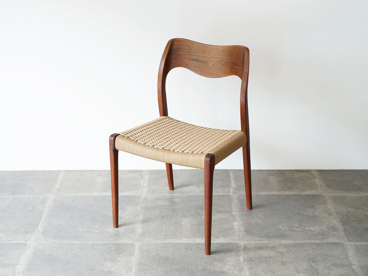 Niels Moller Model 75 チーク ペーパーコード張替え後未使用 椅子