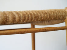 画像をギャラリービューアに読み込む, ニールスOモラーのダイニングチェア モデル75 ペーパーコードの椅子 JLモラーのチェア Niels O.Møller chair75 椅子の側面のペーパーコードと横貫