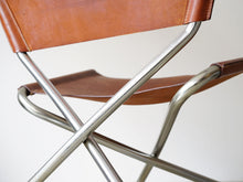 画像をギャラリービューアに読み込む, Erik Magnussen Z down Engelbrechts製 Folding Chair エリックマグヌッセン フォールディングチェア 北欧ヴィンテージ 折畳式椅子 金属フレーム