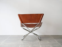 画像をギャラリービューアに読み込む, Erik Magnussen Z down Engelbrechts製 Folding Chair エリックマグヌッセン フォールディングチェア 北欧ヴィンテージ 折畳式椅子の背面