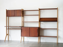 画像をギャラリービューアに読み込む, 北欧デザインのウォールユニット 飾り棚 本棚 シェルフ ビンテージ アンティーク