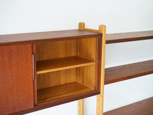 画像をギャラリービューアに読み込む, 北欧デザインのウォールユニット 飾り棚 本棚 シェルフ ビンテージ アンティーク キャビネット小の内部に一段の棚あり