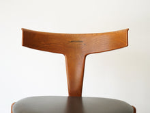 画像をギャラリービューアに読み込む, Erik Andersen Palle Pedersen Chair with rosewood inlays エリック・アンダーセンパレ・ペダーセン ローズウッドの嵌め込みのある背もたれの椅子 ダイニングチェア北欧ヴィンテージ 椅子の背もたれ