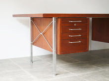 画像をギャラリービューアに読み込む, Hans J Wegner Johannes Hansen ハンスjウェグナーのデスク ヨハネスハンセン製チーク材のデスク 左側