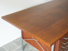 画像をギャラリービューアに読み込む, Hans J Wegner Johannes Hansen ハンスjウェグナーのデスク ヨハネスハンセン製チーク材のデスク 左側天板