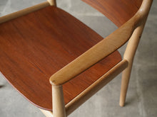 画像をギャラリービューアに読み込む, ハンスJウェグナー JH513 チーク オーク Hans J Wegner Chair Johannes Hansen ハンスウェグナーのアームチェアJH513の肘掛け