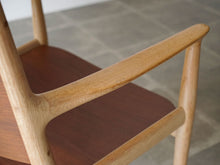 画像をギャラリービューアに読み込む, ハンスJウェグナー JH513 チーク オーク Hans J Wegner Chair Johannes Hansen ハンスウェグナーのアームチェアJH513の肘掛け