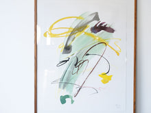 画像をギャラリービューアに読み込む, デンマーク作家 インテリアアート モダンアート 北欧 Mette Rix Contemporary Composition 抽象画 パステル画