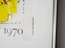 画像をギャラリービューアに読み込む, Marc Chagall The Yellow Background Lithographic poster Mourlot マルクシャガール 黄色の背景 ムルロ工房 ヴィンテージポスター シャガール リトグラフ マーグ画廊の展示会ポスター