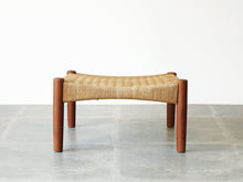 画像をギャラリービューアに読み込む, Mogens Kold Stool with papercord モーエンス・コード ペーパーコードの小さなスツール オットマン チーク 北欧インテリア 小さい椅子