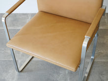 画像をギャラリービューアに読み込む, Hans J Wegner JH811 Johannes Hansen ハンス ウェグナー ヨハネス ハンセン 北欧ヴィンテージ スチール レザー アームチェアの座面