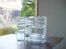画像をギャラリービューアに読み込む, ワーゲンフェルド クブス ガラスコンテナ バウハウス Wilhelm Wagenfeld Kubus storage containers ガラス容器を重ねることができる