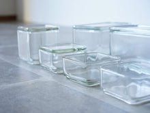 画像をギャラリービューアに読み込む, ワーゲンフェルド クブス ガラスコンテナ バウハウス Wilhelm Wagenfeld Kubus storage containers ガラス容器