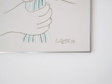 画像をギャラリービューアに読み込む, Pablo Picasso パブロ・ピカソ 花束Bouquet リトグラフ インテリアアート ピカソのサインと1958年4月21日のサイン入り(複製品)