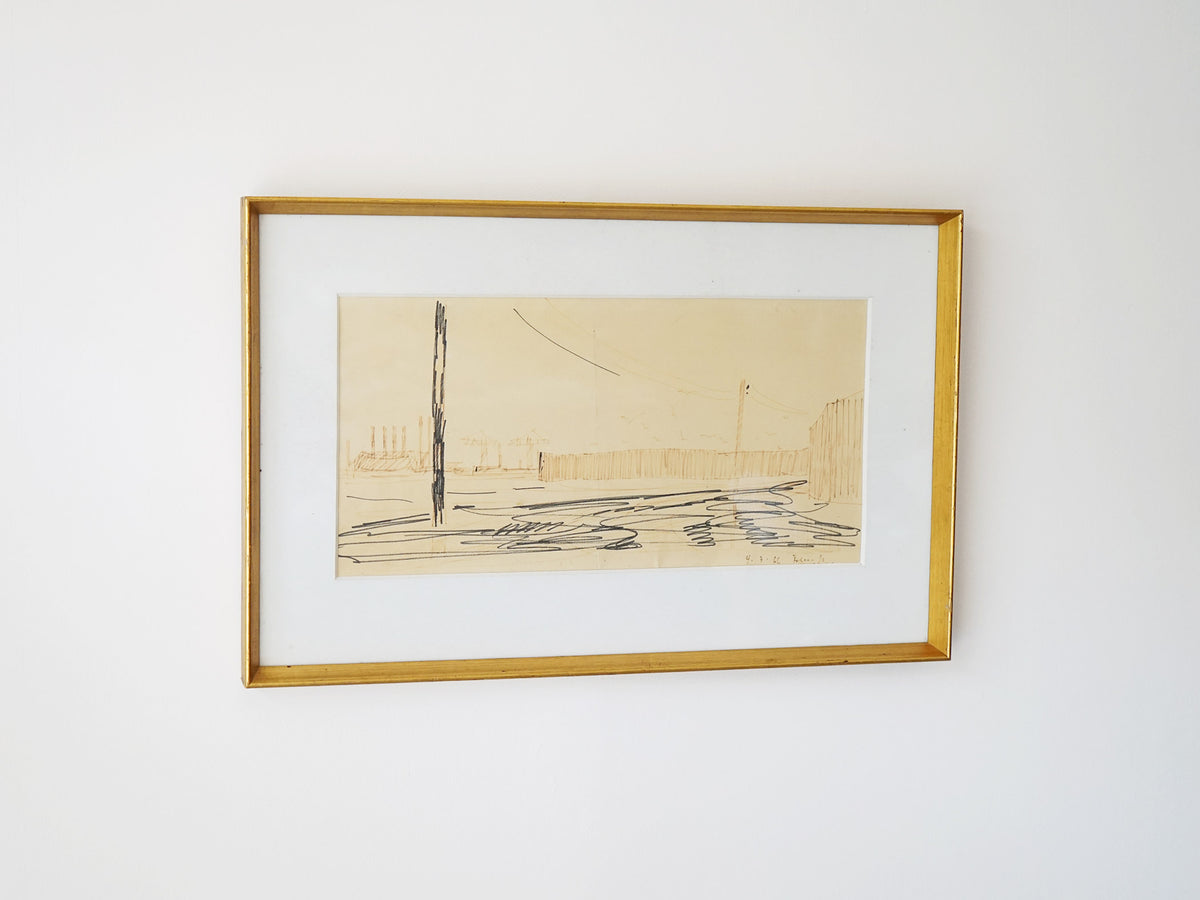 デンマーク製　作家不明　リトグラフ　レトロ　ポップアート Art | phono | 金沢 北欧 中古家具 / デンマーク オランダ