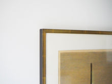 画像をギャラリービューアに読み込む, Folmer Bendtsen Lithograph デンマーク画家 リトグラフ北欧 インテリアアート ゴールドと黒のフレームもおしゃれ