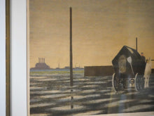 画像をギャラリービューアに読み込む, Folmer Bendtsen Lithograph デンマーク画家 リトグラフ北欧 インテリアアート 工場地帯をモチーフに