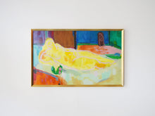 画像をギャラリービューアに読み込む, Buster Bruun Reclining model Oil painting デンマーク絵画 インテリアアート北欧 油絵 油彩画