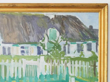 画像をギャラリービューアに読み込む, Niels Grønbech ニールスグロンベック 風景画 キャンバスに油彩 KONDO北欧ヴィンテージ 油絵