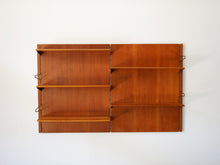 画像をギャラリービューアに読み込む, フィンユール ボヴィルケ製のウォールユニット 北欧ヴィンテージ 壁付け棚 Finn Juhl BO71 Bovirke wall shelving system 高さ100×幅153cm