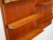 画像をギャラリービューアに読み込む, フィンユール ボヴィルケ製のウォールユニット 北欧ヴィンテージ 壁付け棚 Finn Juhl BO71 Bovirke wall shelving system 棚板もパイン材